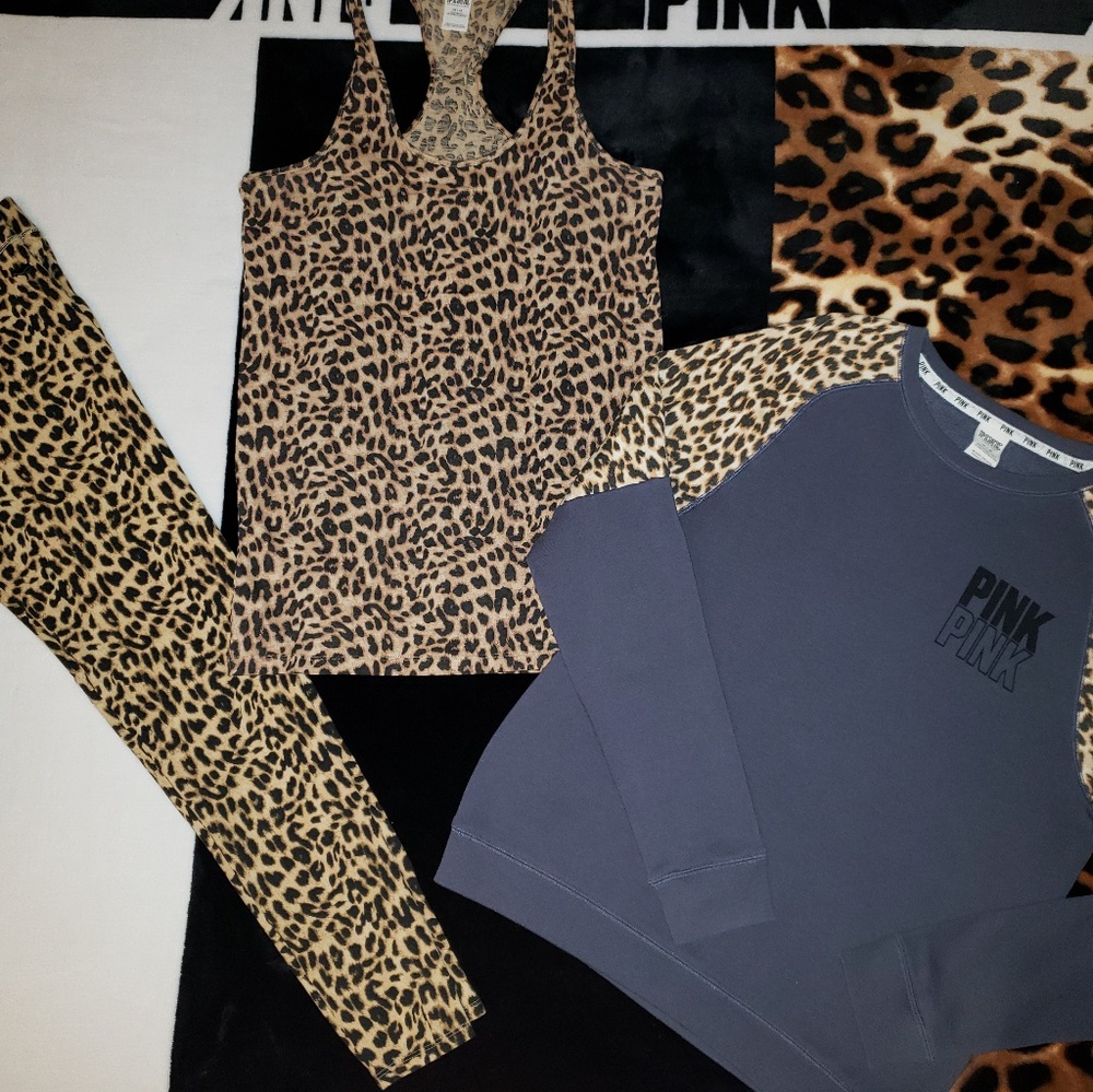 (M) Victoria's Secret Pink Cheetah Set